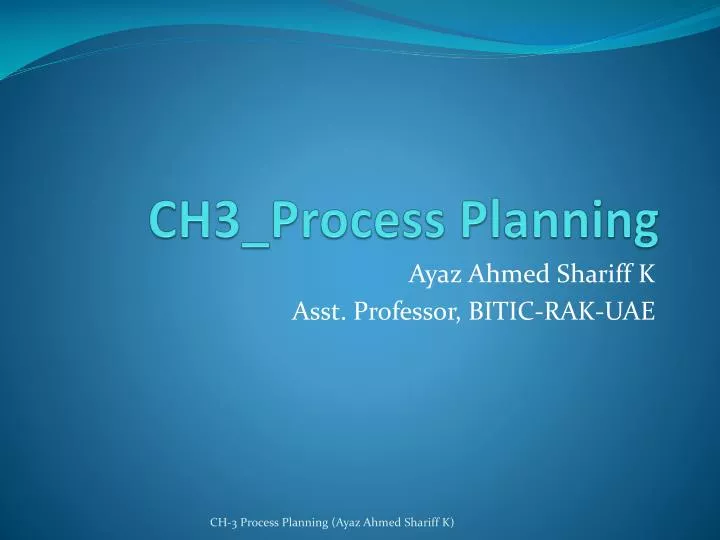 ch3 process planning