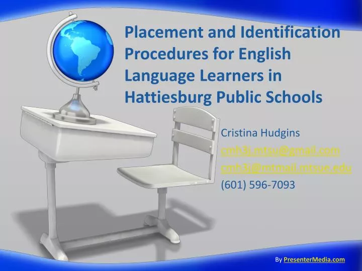 placement and identification procedures for english language learners in hattiesburg public schools