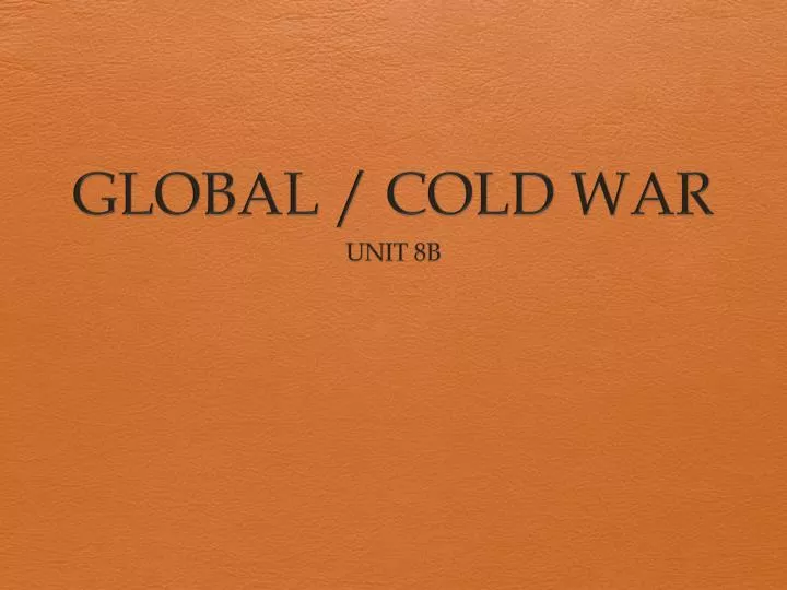 global cold war