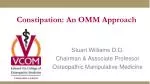 Constipation: An OMM Approach - slide 1