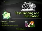 Test Planning and Estimation