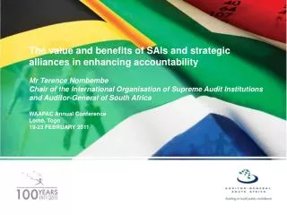 The value and benefits of SAIs and strategic alliances in enhancing accountability