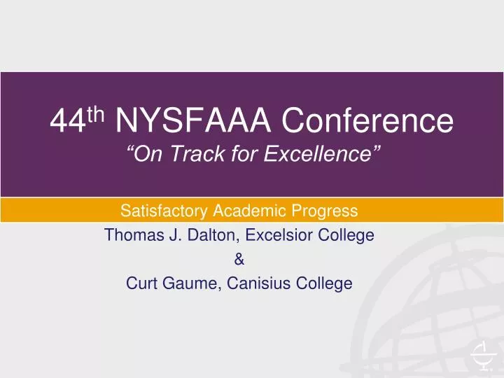 44 th nysfaaa conference on track for excellence
