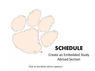 Create an Embedded Study Abroad Section
