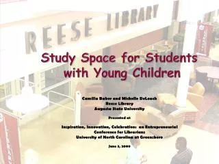 Study Space for Students with Young Children