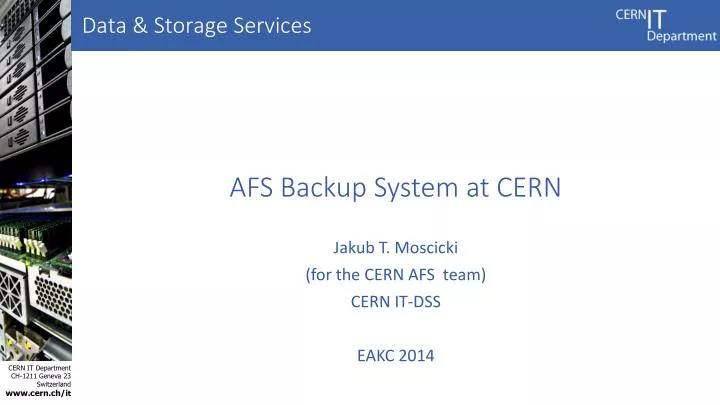 afs backup system at cern
