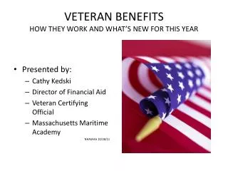 VETERAN BENEFITS HOW THEY WORK AND WHAT’S NEW FOR THIS YEAR