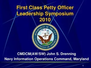 First Class Petty Officer Leadership Symposium 2010