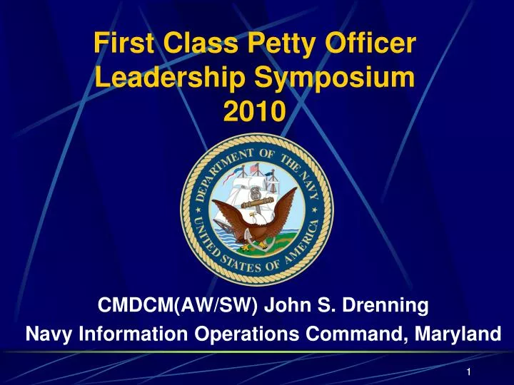 first class petty officer leadership symposium 2010
