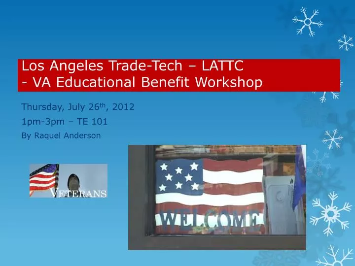 los angeles trade tech lattc va educational benefit workshop