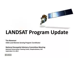 LANDSAT Program Update