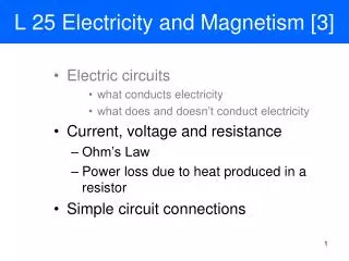 L 25 Electricity and Magnetism [3]