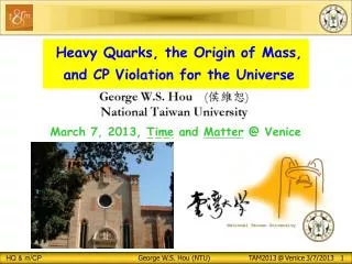 Heavy Quarks, the Origin of Mass , and CP Violation for the Universe