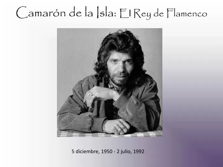 camar n de la isla e l rey de flamenco