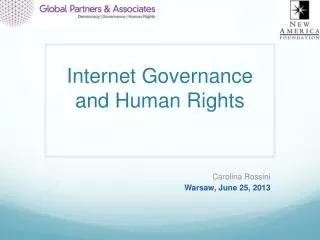 Internet Governance and Human Rights