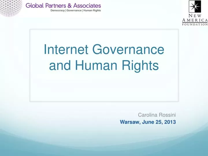internet governance and human rights
