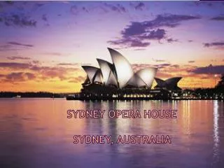 Sydney opera house Sydney, Australia
