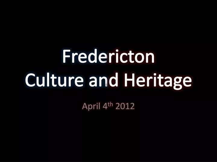frede ricton culture an d heritage