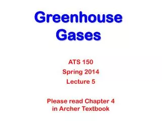 Greenhouse Gases