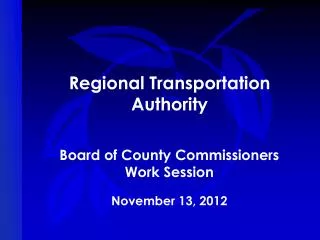 Regional Transportation Authority