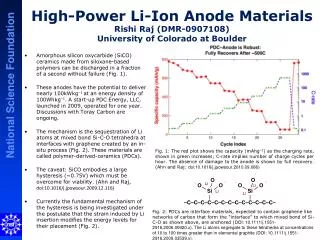 High-Power Li-Ion Anode Materials Rishi Raj (DMR-0907108) University of Colorado at Boulder