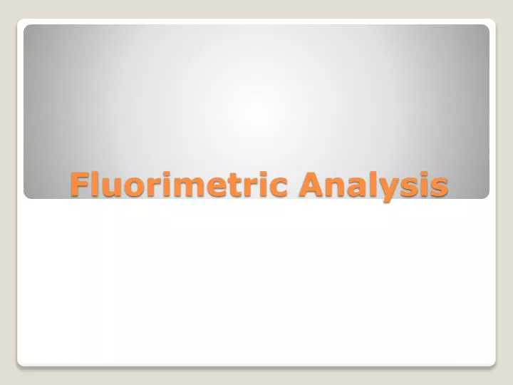 fluorimetric analysis