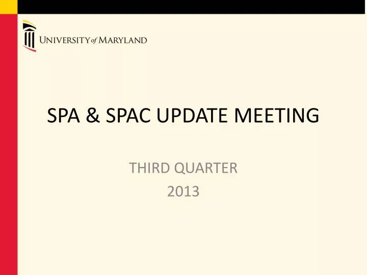 spa spac update meeting