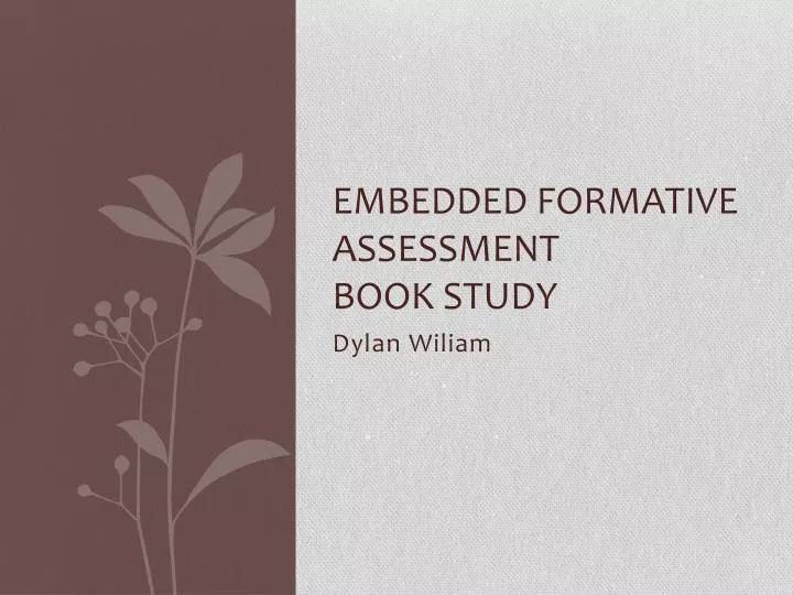 embedded formative assessment book study