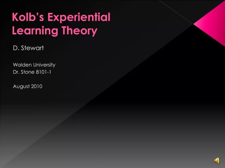 kolb s experiential learning theory