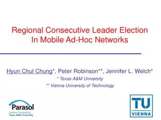 Regional Consecutive Leader Election In Mobile Ad-Hoc Networks
