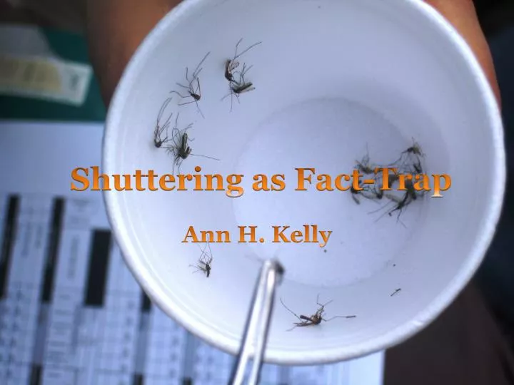 shuttering as fact trap