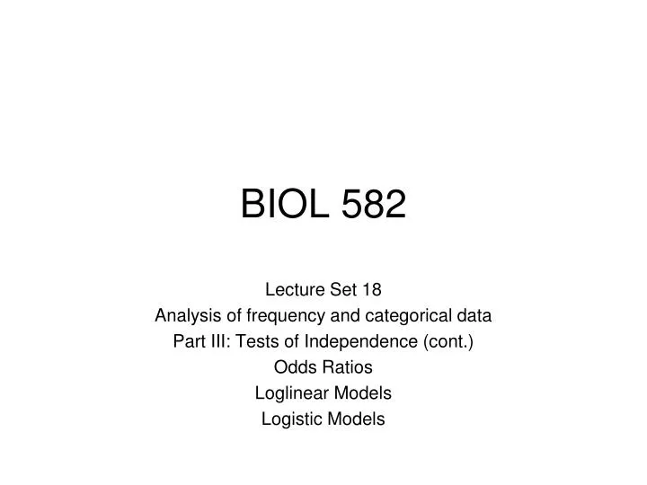 biol 582