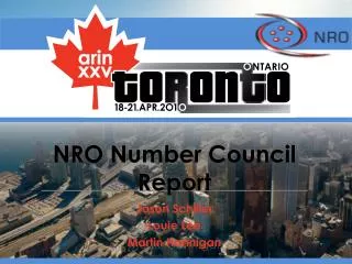 NRO Number Council Report