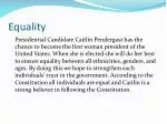 Equality - slide 1