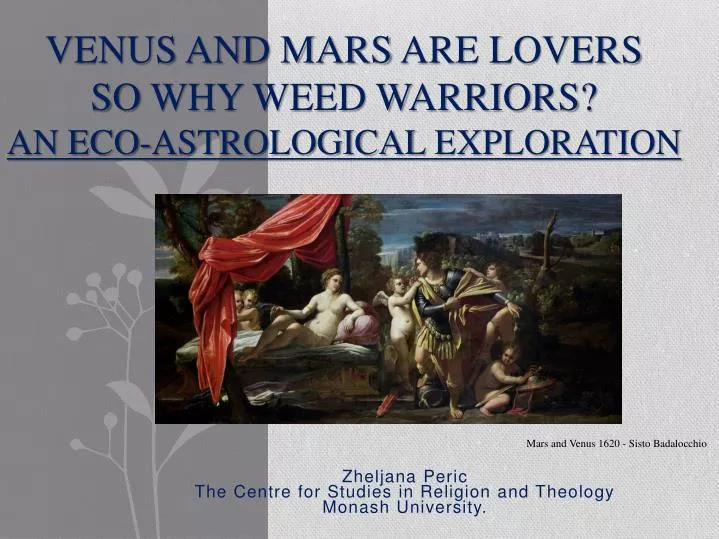 venus and mars are lovers so why weed warriors an eco astrological exploration
