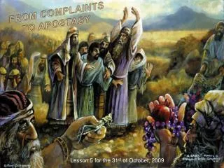 FROM COMPLAINTS TO APOSTASY