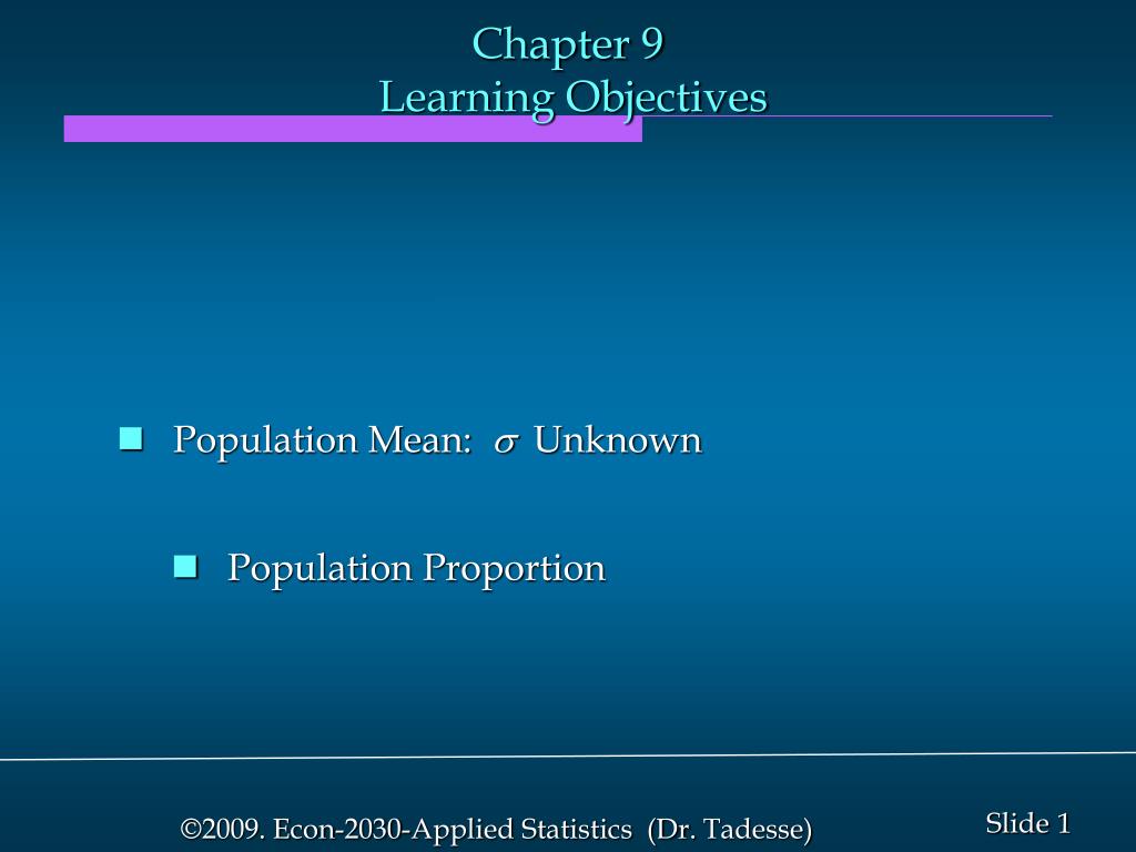 PPT - Chapter 9 Learning Objectives PowerPoint Presentation, free ...