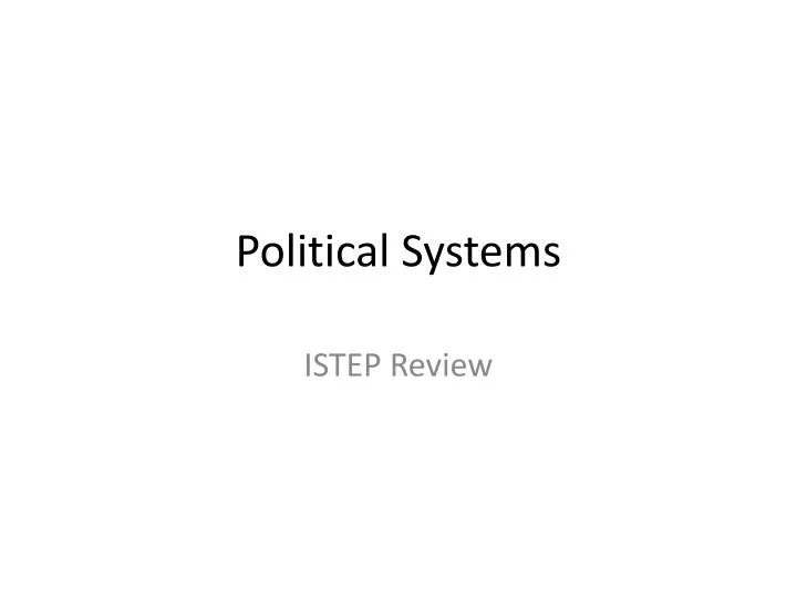 political systems