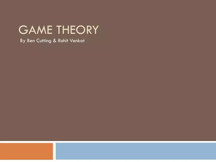 game theory