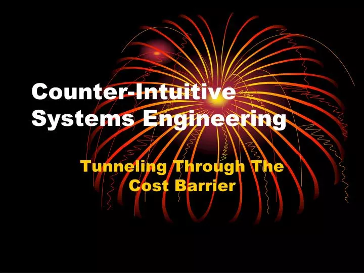 counter intuitive systems engineering