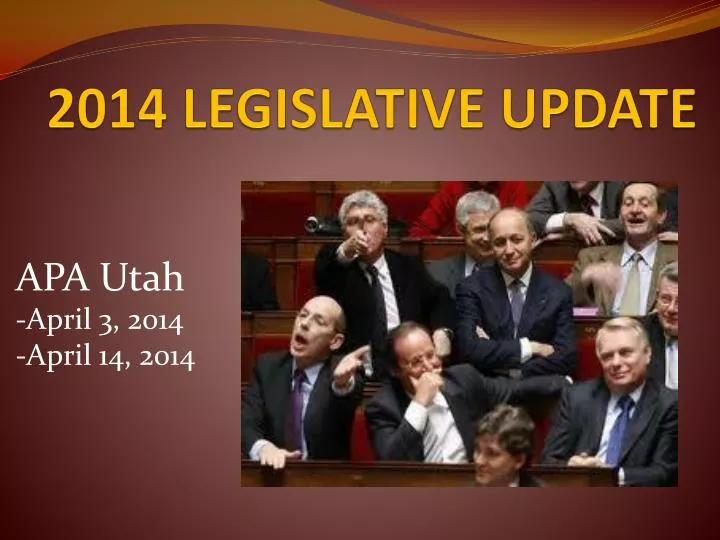 2014 legislative update