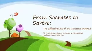 From Socrates to Sartre: