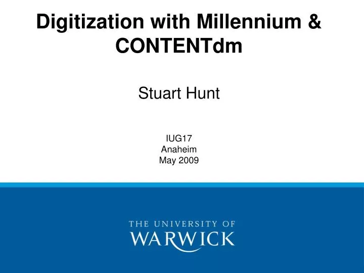 digitization with millennium contentdm