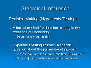 statistical inference