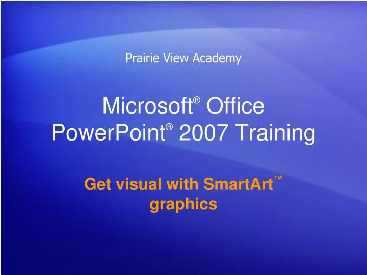 microsoft office powerpoint 2007 training