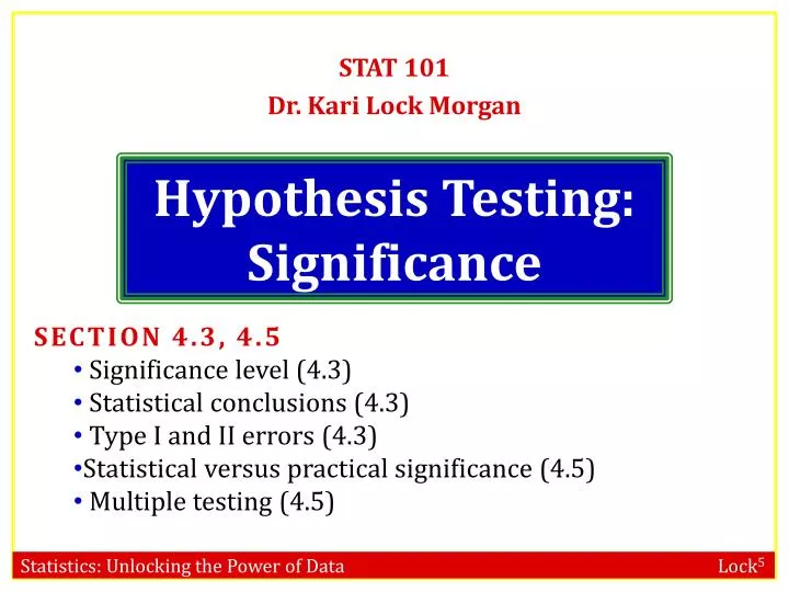 hypothesis testing significance