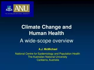 Climate Change and Human Health A wide-scope overview