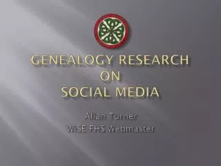 Genealogy Research on Social Media