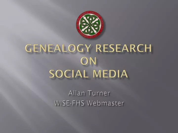 genealogy research on social media