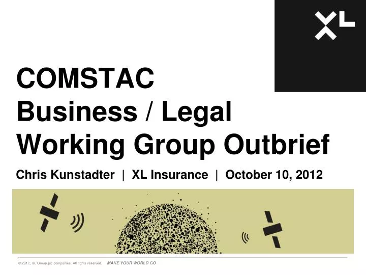 comstac business legal working group outbrief